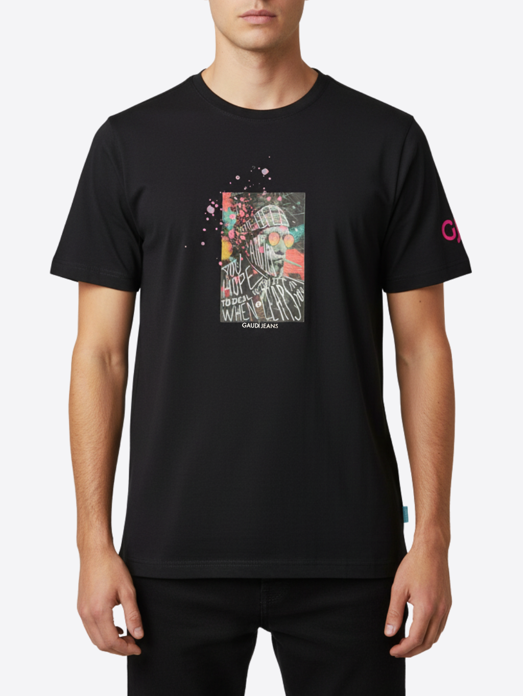 GAUDI Jeans Hope Black tričko Veľkosť: L