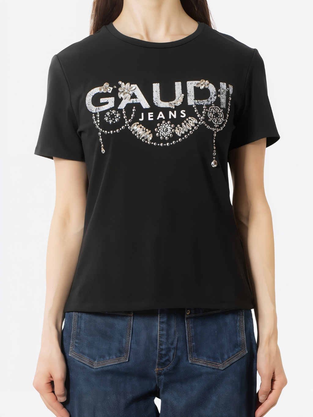 GAUDI Crystal Black tričko Veľkosť: L