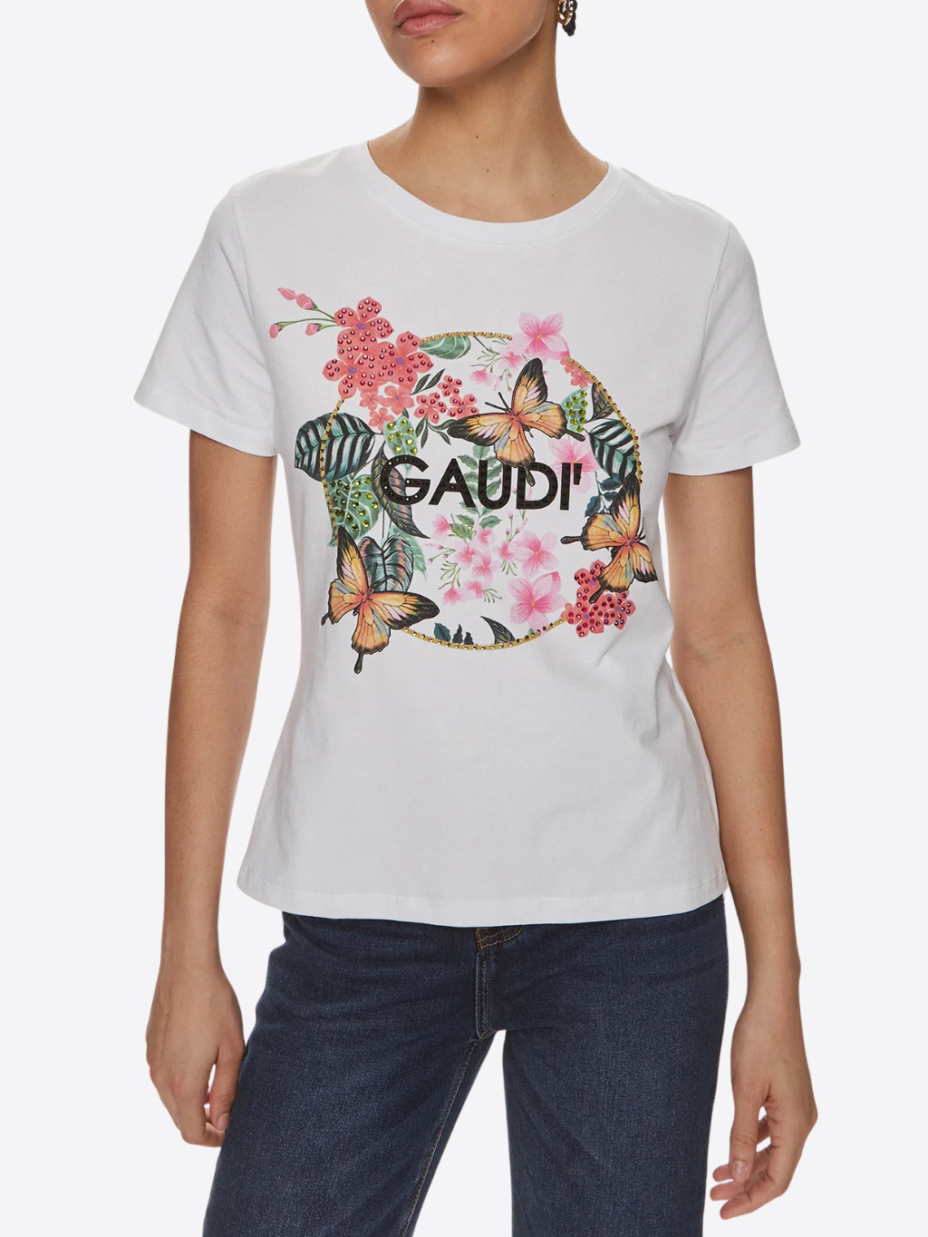 GAUDI Meadow White tričko Veľkosť: S