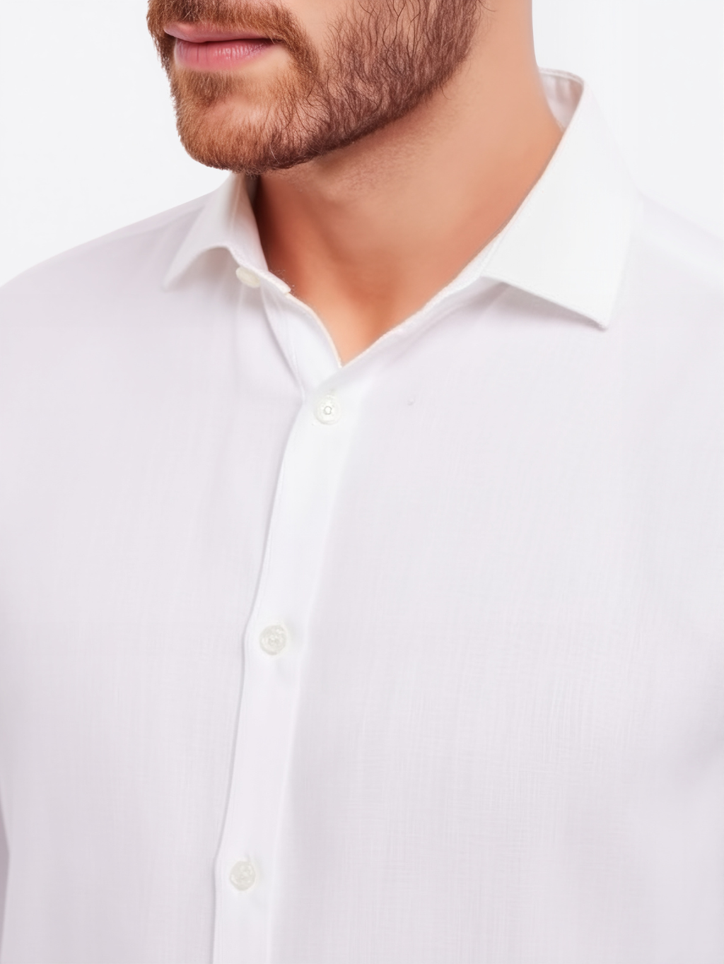 GAUDI Linen White košeľa Veľkosť: XL – Obrázok 4