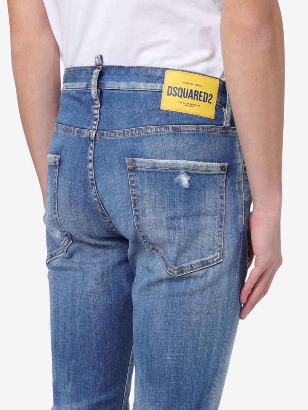 DSQUARED2 Cool Guy Blue rifle Veľkosť: XS – Obrázok 4