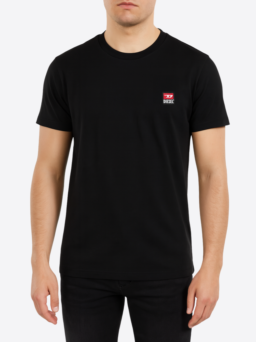 DIESEL D Logo Black tričko Veľkosť: M