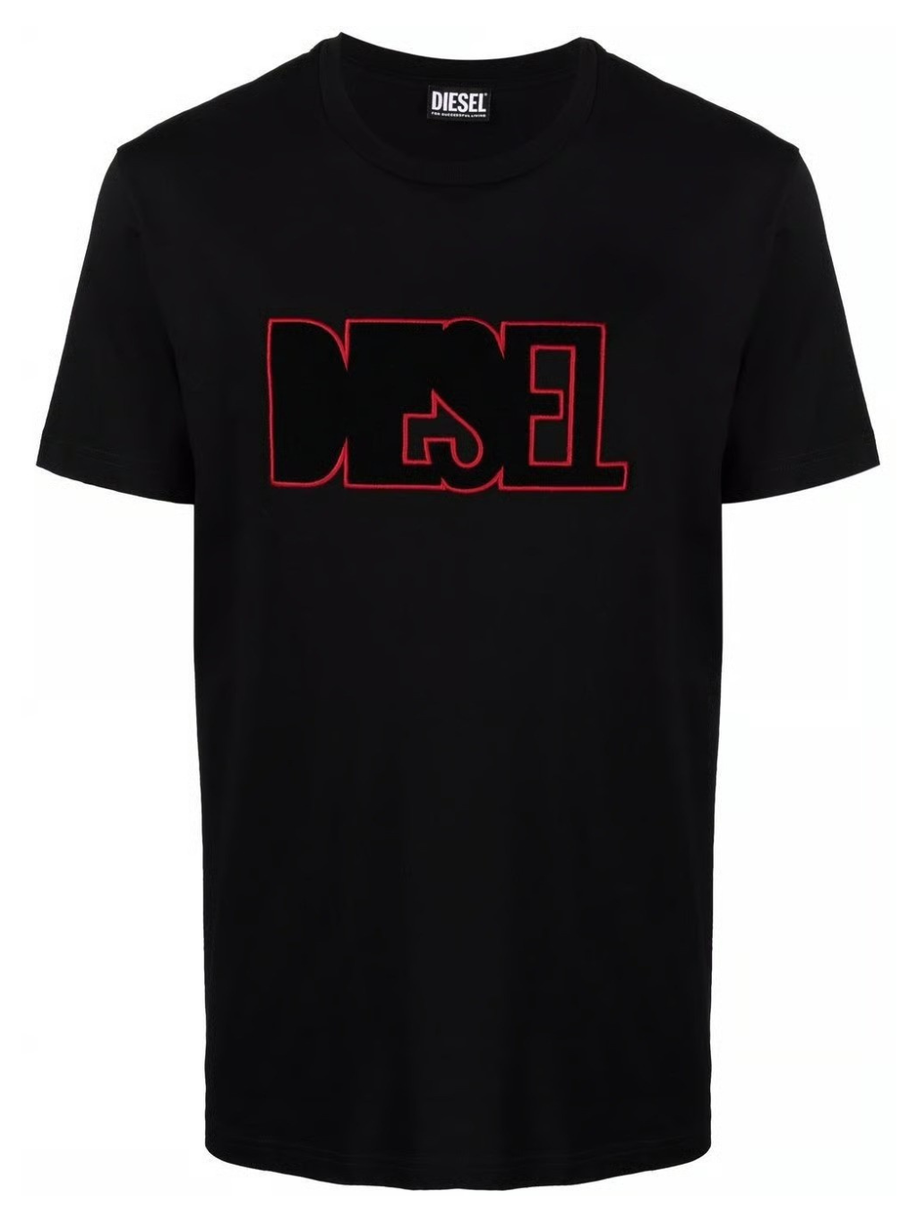 DIESEL Outline Black tričko S