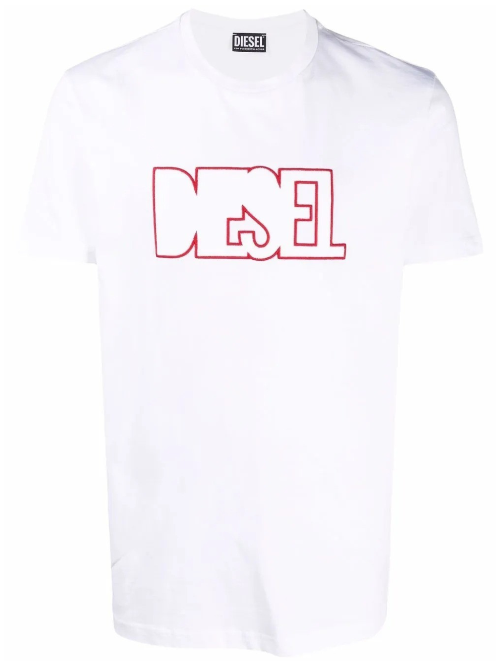 DIESEL Outline White tričko S