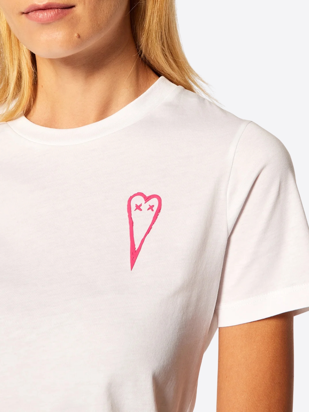 DIESEL Heart White tričko Veľkosť: XL – Obrázok 3