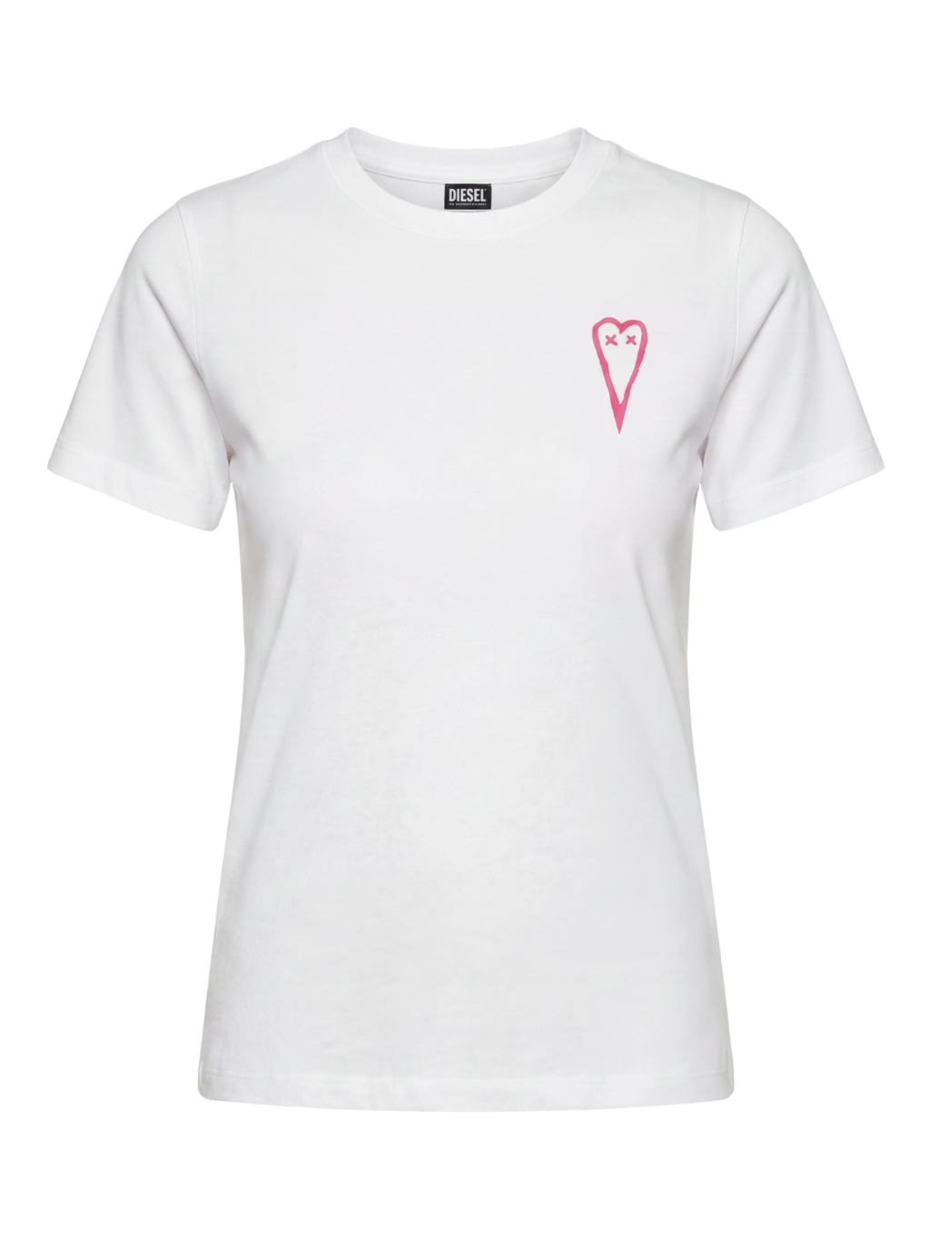 DIESEL Heart White tričko Veľkosť: S