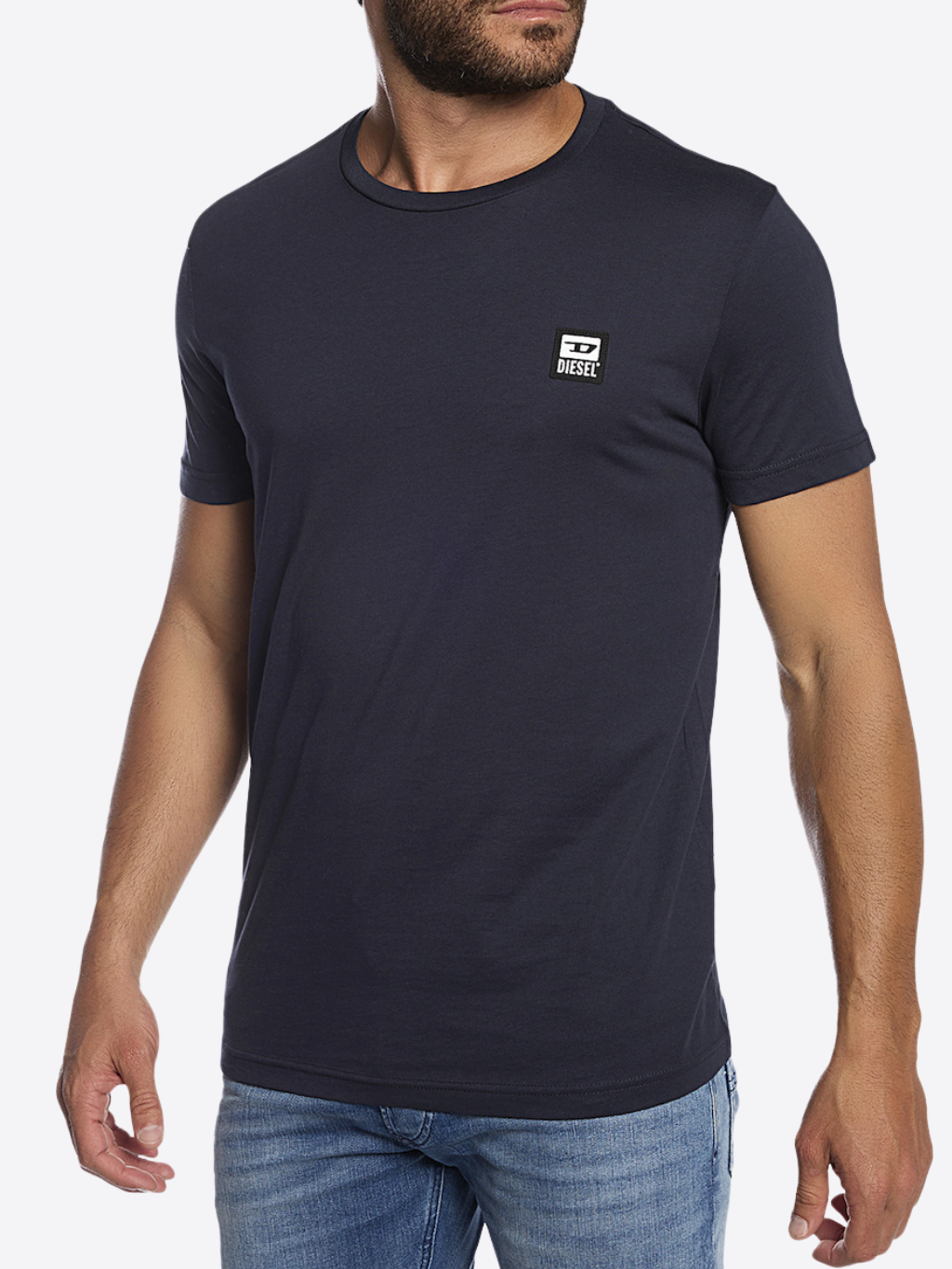 DIESEL Logo Dark Blue tričko XXL