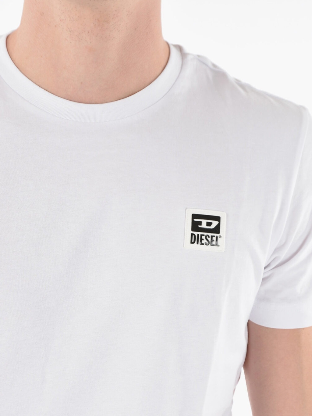 DIESEL Logo White tričko Veľkosť: S – Obrázok 4