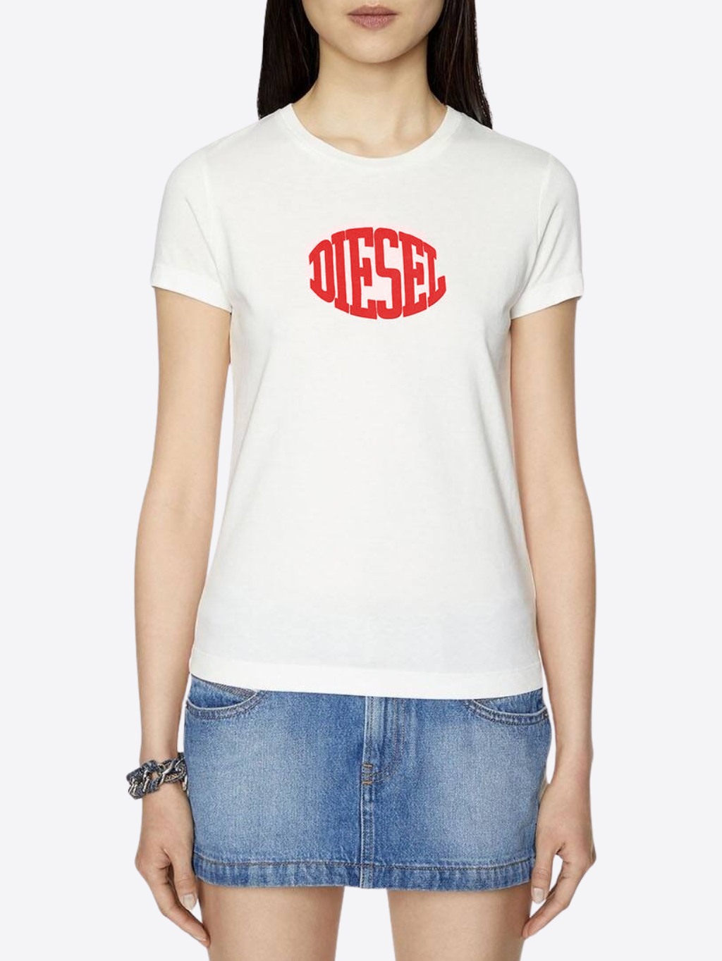 DIESEL Caviar White tričko Veľkosť: L