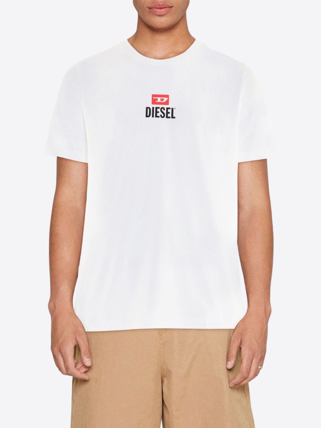 DIESEL New D White tričko Veľkosť: M