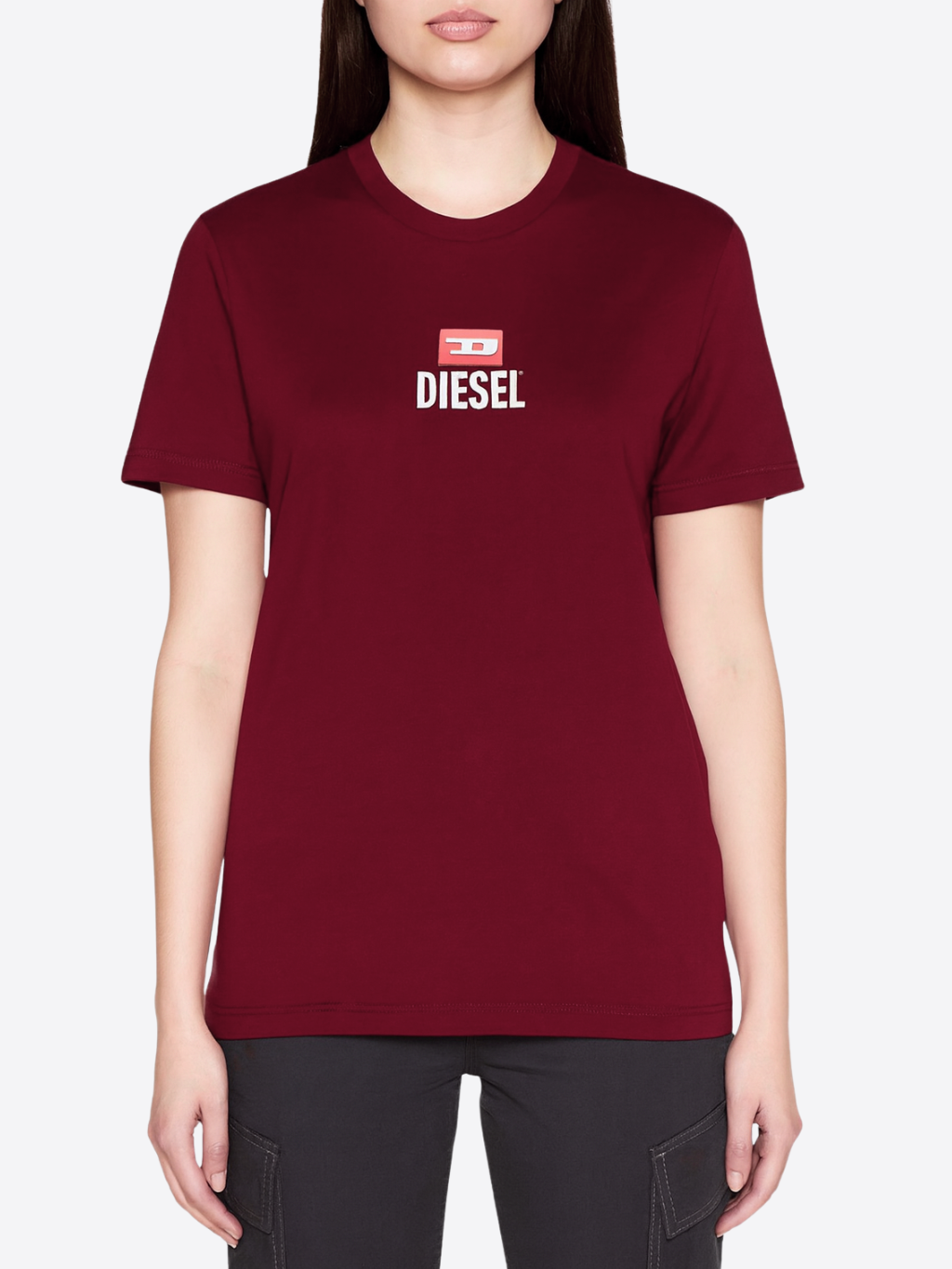 DIESEL D Burgundy tričko Veľkosť: S – Obrázok 2