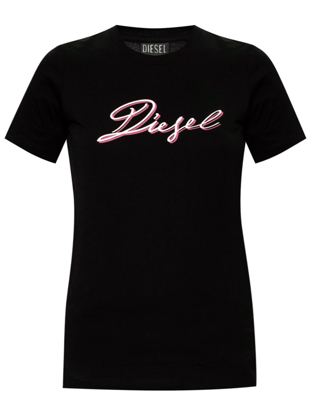 DIESEL Written Logo Black tričko XS