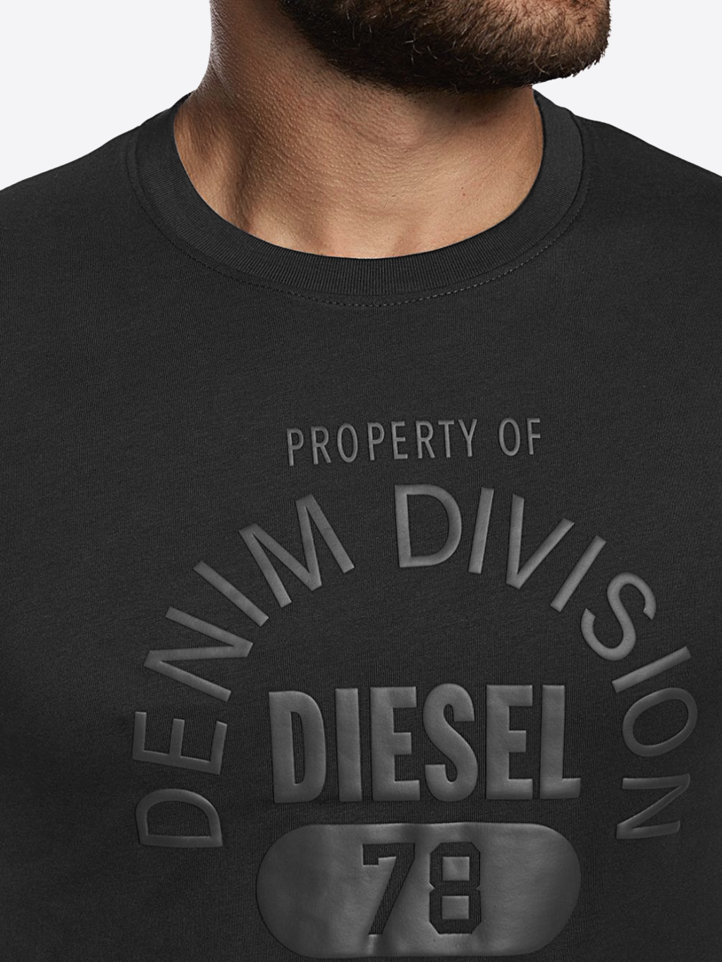 DIESEL 78 Black tričko Veľkosť: S – Obrázok 4