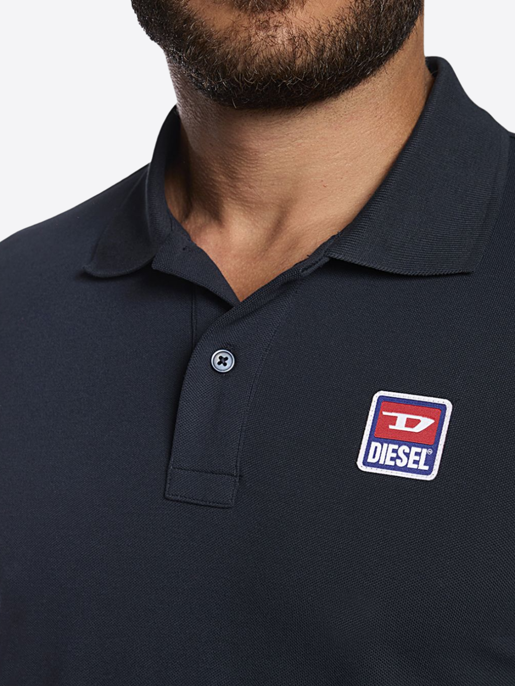 DIESEL Smith Dark Blue polo tričko Veľkosť: XL – Obrázok 3