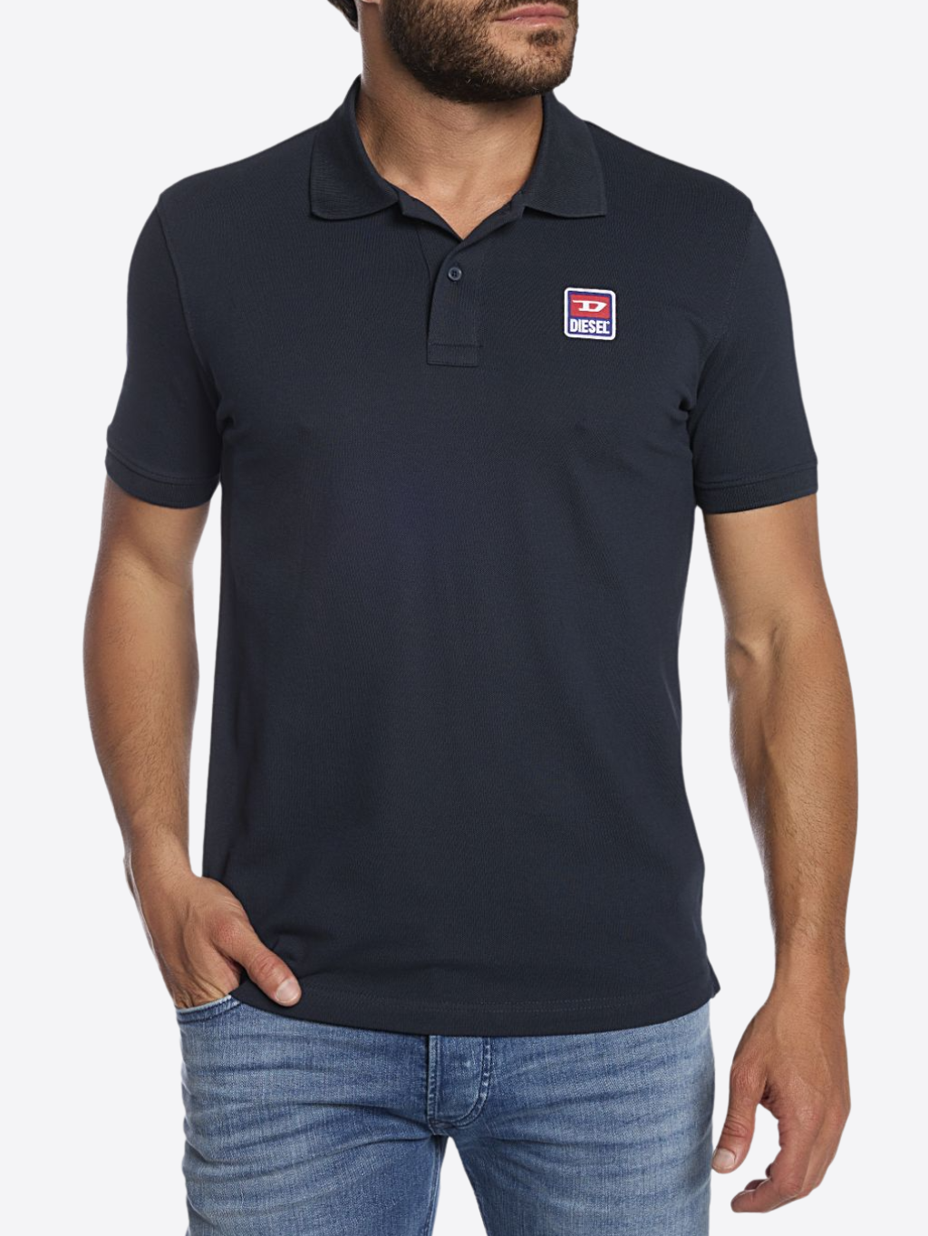 DIESEL Smith Dark Blue polo tričko S