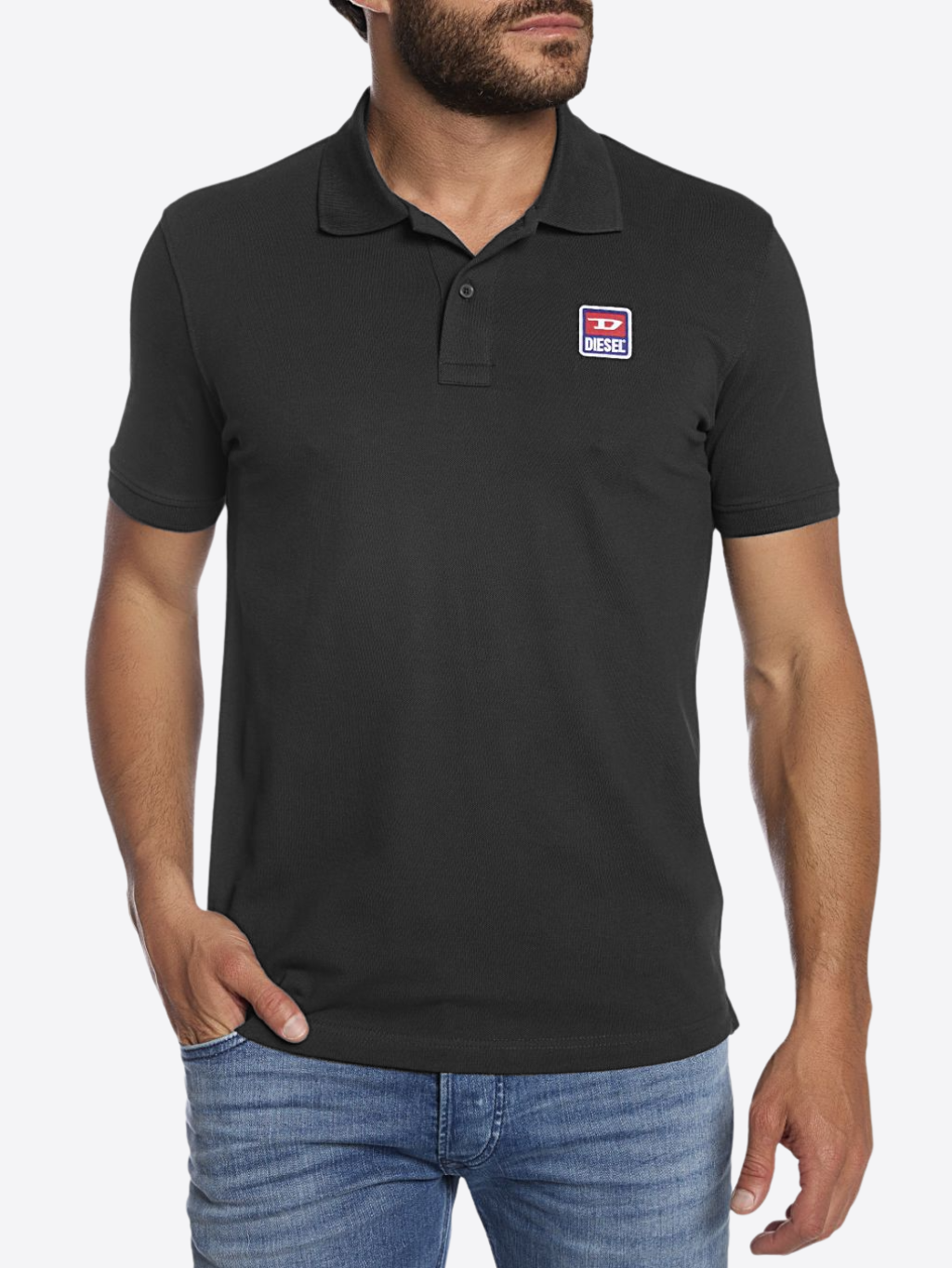 DIESEL Smith Black polo tričko M