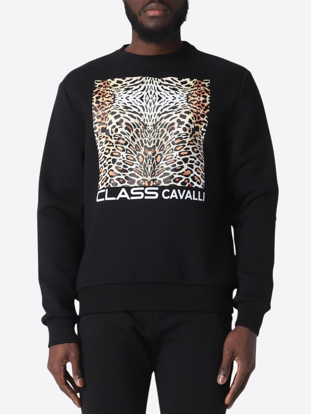 CAVALLI CLASS Leopard II. Black mikina M