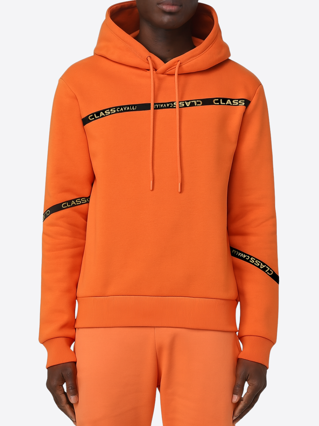 CAVALLI CLASS Logo Orange mikina Veľkosť: XL – Obrázok 2