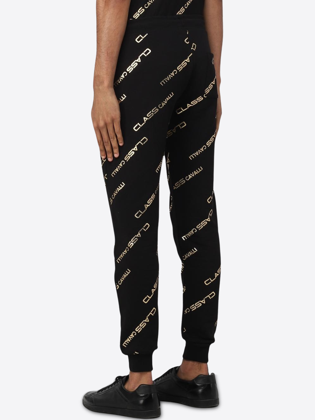 CAVALLI CLASS Logo Black joggery Veľkosť: XXL