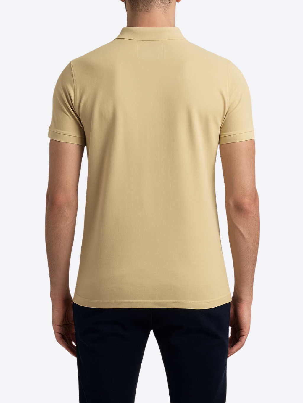 CAVALLI CLASS Carlo Beige polo tričko Veľkosť: L – Obrázok 3