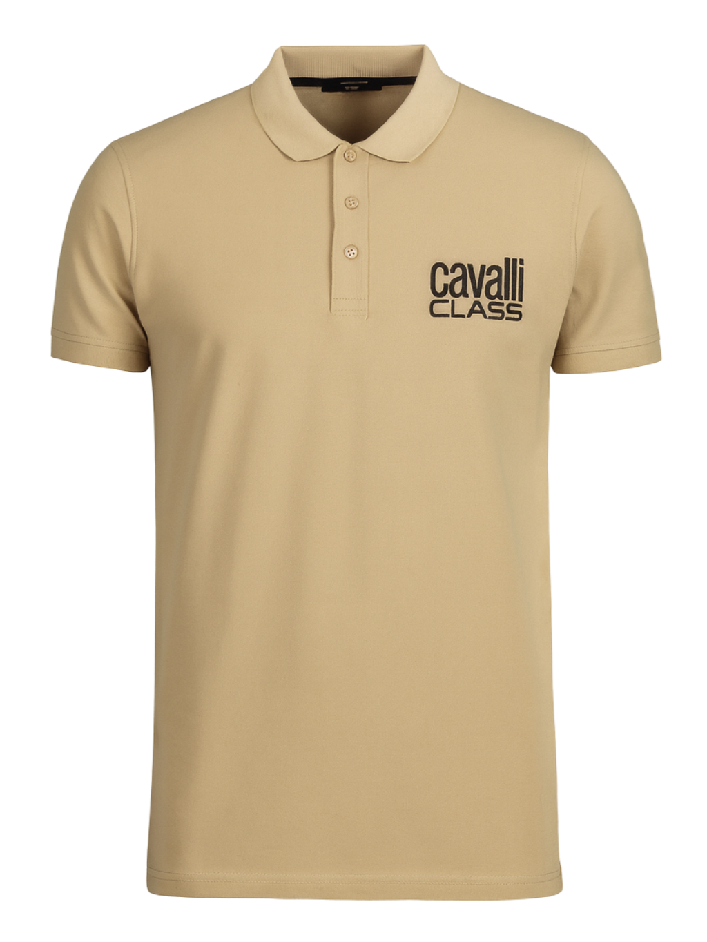 CAVALLI CLASS Carlo Beige polo tričko L