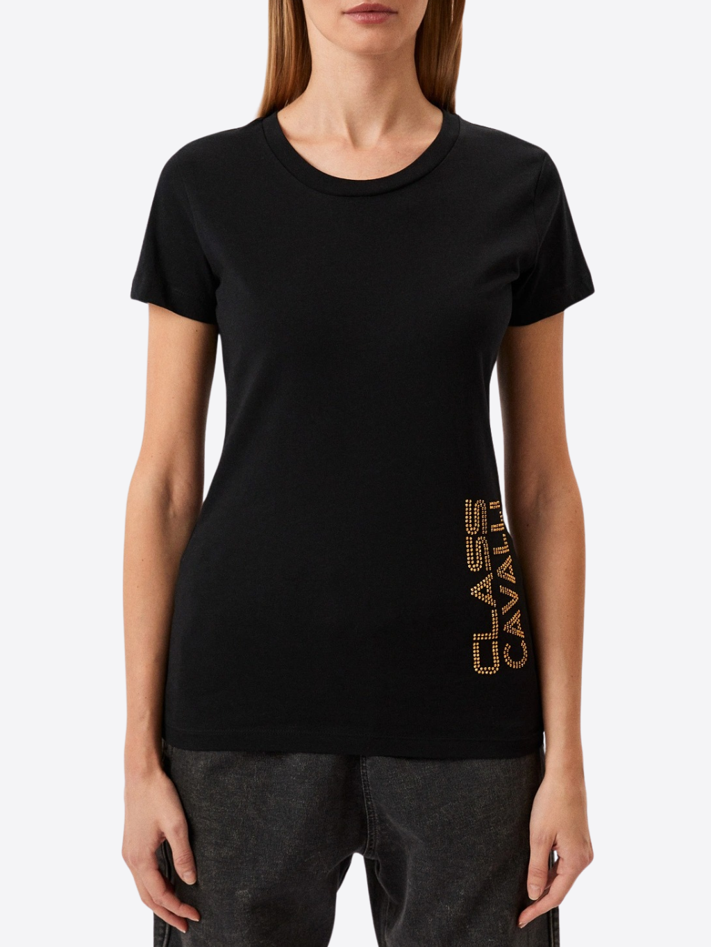 CAVALLI CLASS Logo Black tričko S