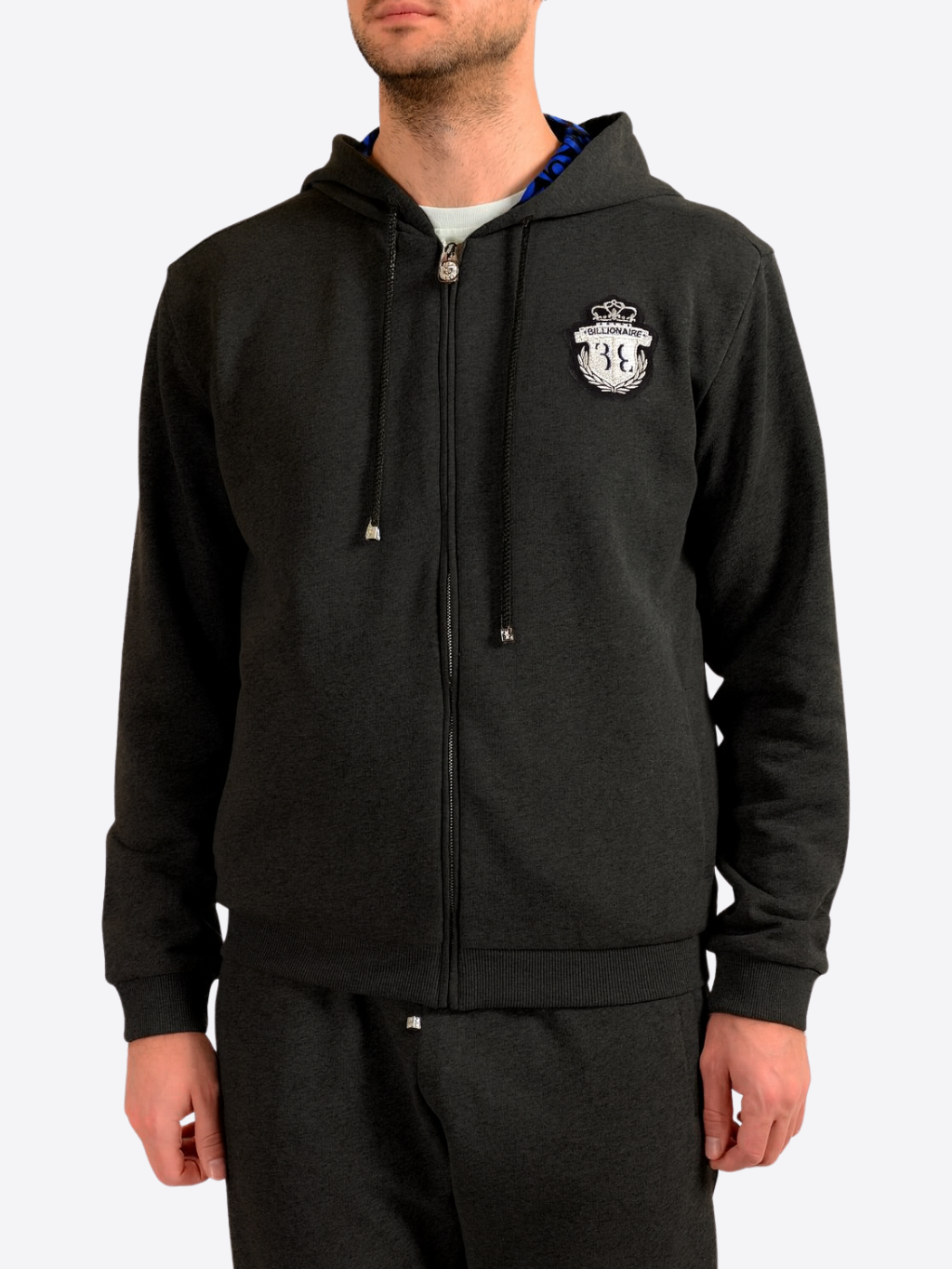 BILLIONAIRE Embroidery Anthracite tepláková súprava 4XL