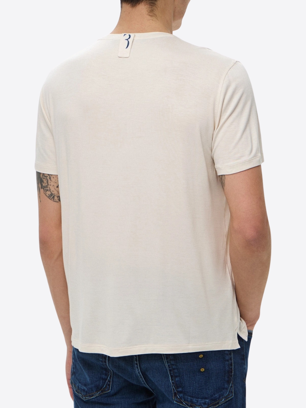 BILLIONAIRE Flavio Beige/Navy tričko Veľkosť: 3XL – Obrázok 2