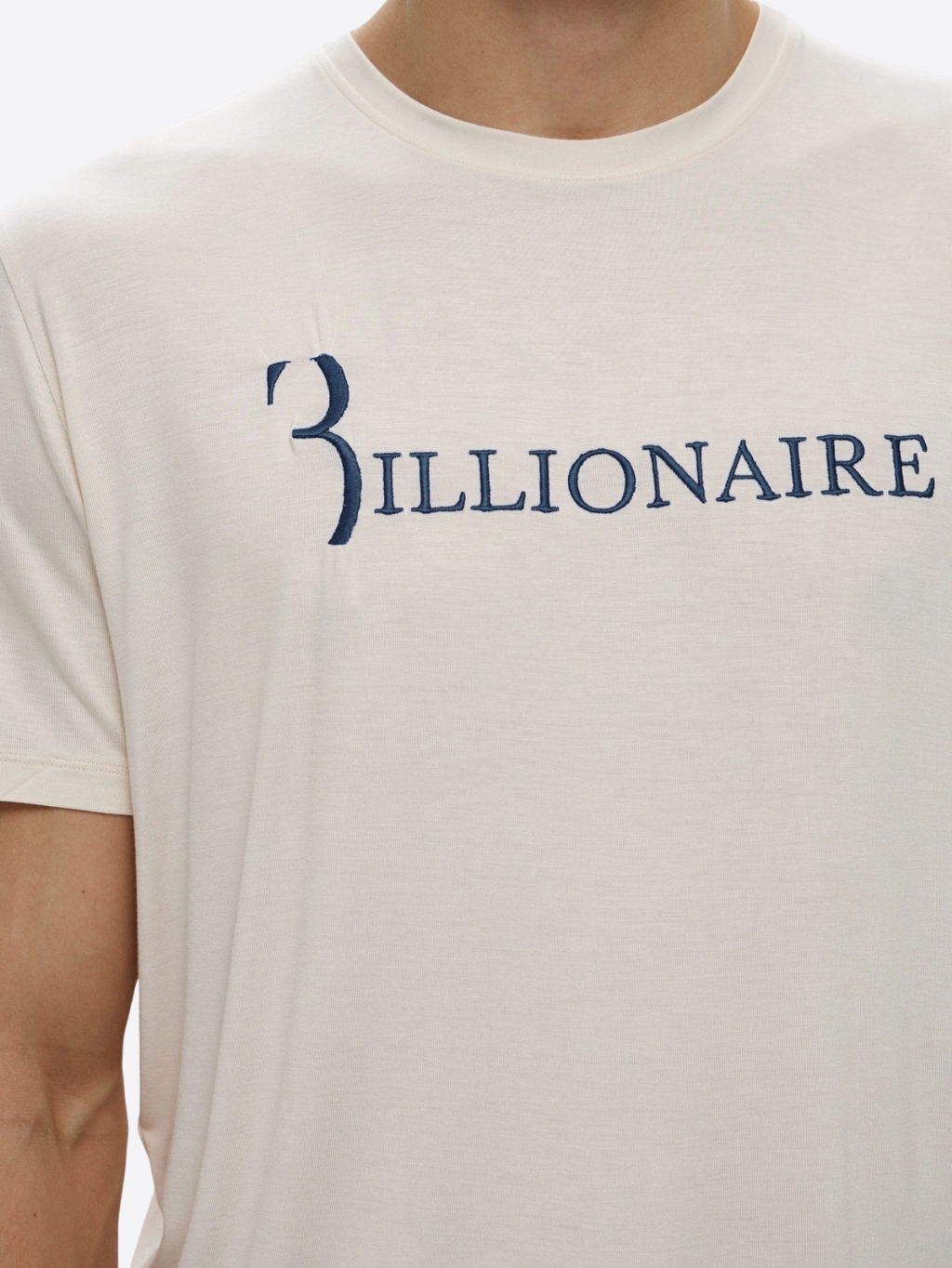 BILLIONAIRE Flavio Beige/Navy tričko Veľkosť: 3XL – Obrázok 3