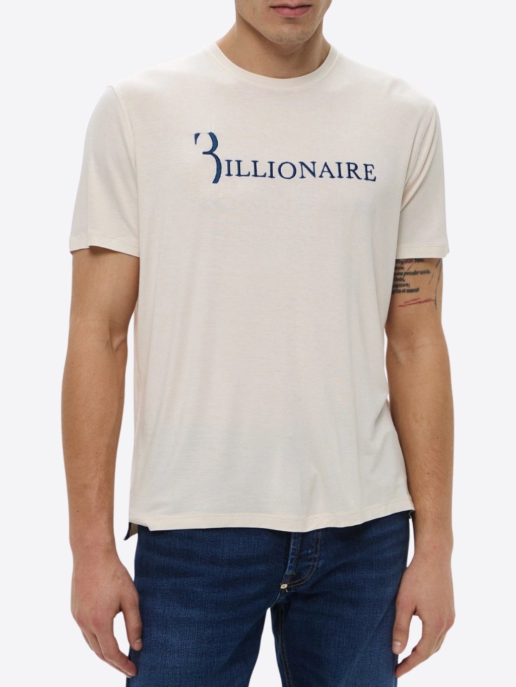 BILLIONAIRE Flavio Beige/Navy tričko L