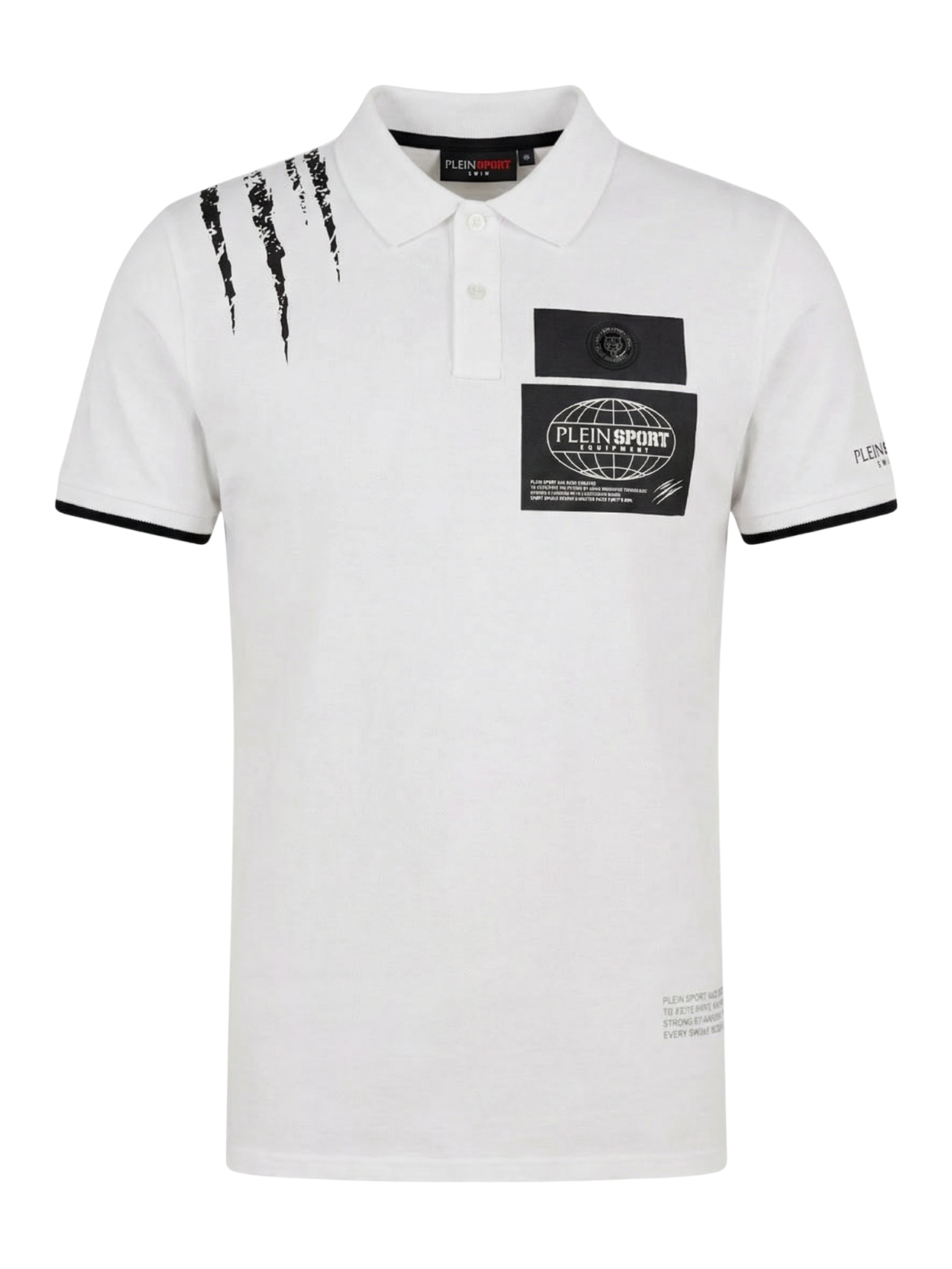 PLEIN SPORT Panther White polo tričko S
