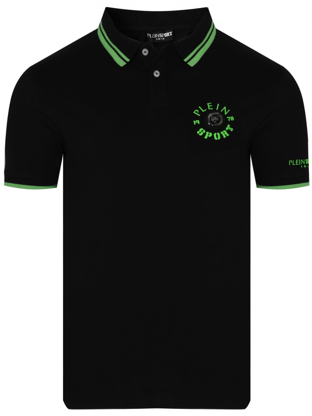 PLEIN SPORT Iconic Roar Black polo tričko M
