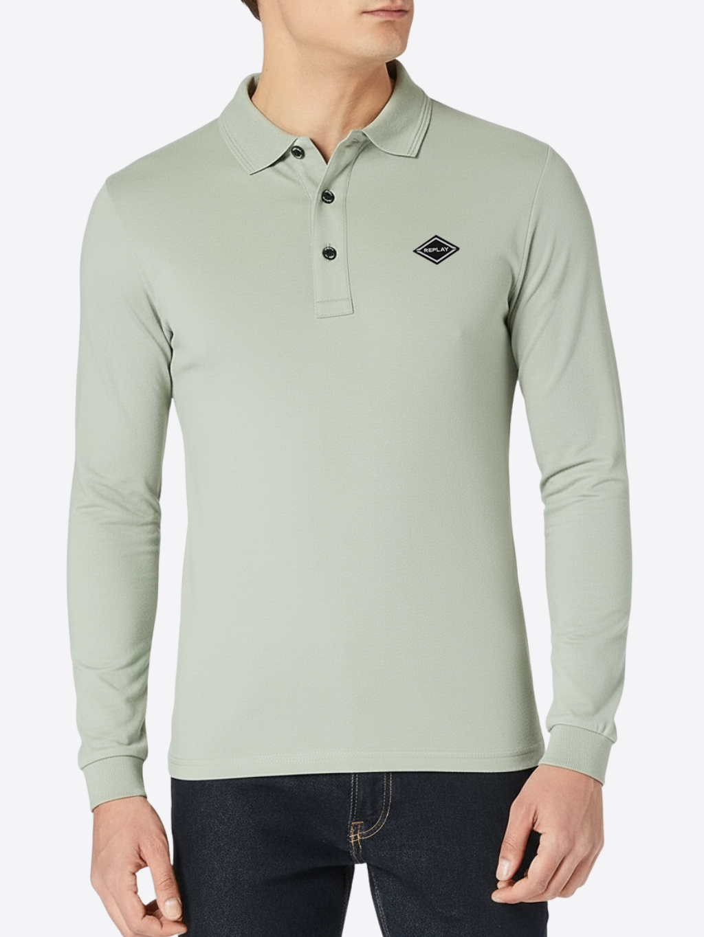 REPLAY Logo Verdant polo tričko Veľkosť: L