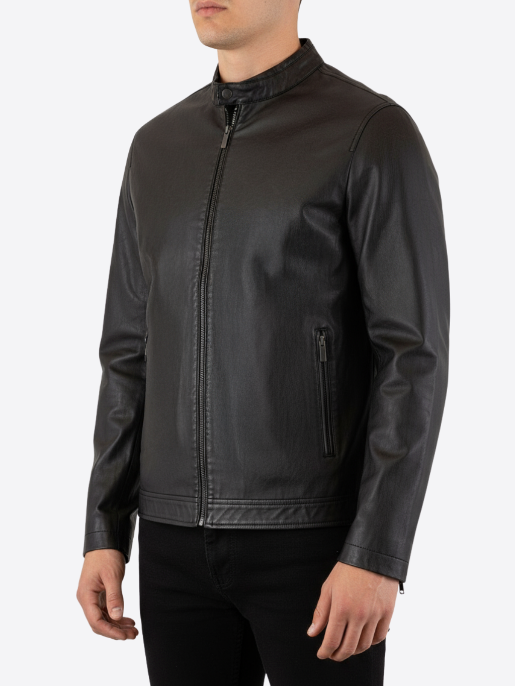 GAUDI Faux Leather Brown bombera Veľkosť: XL – Obrázok 3