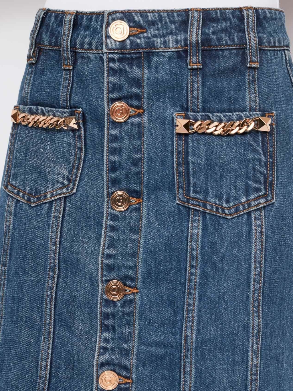 GAUDI Denim Blue sukňa Veľkosť: 27/S – Obrázok 4