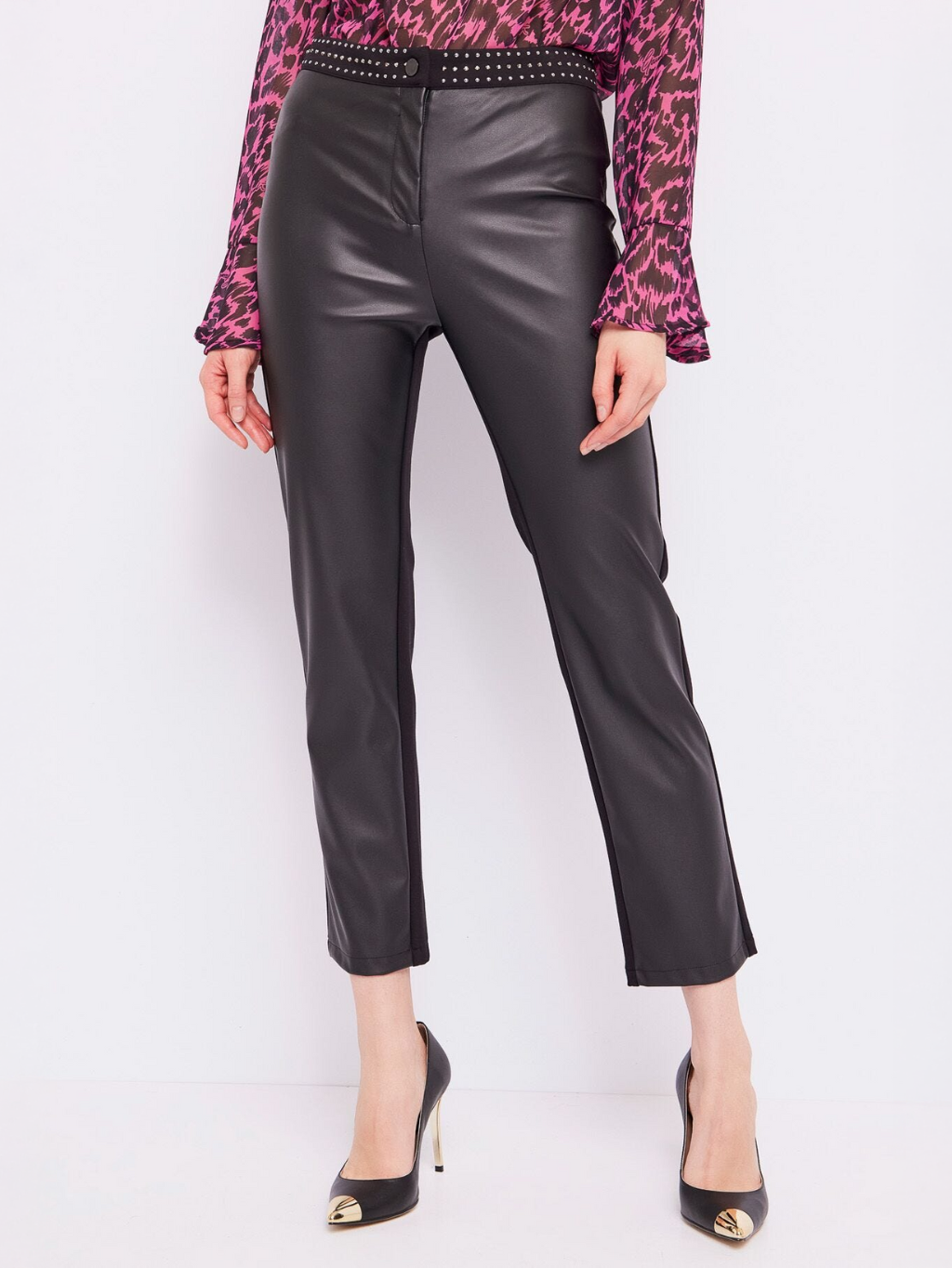 GAUDI Cropped Black nohavice M