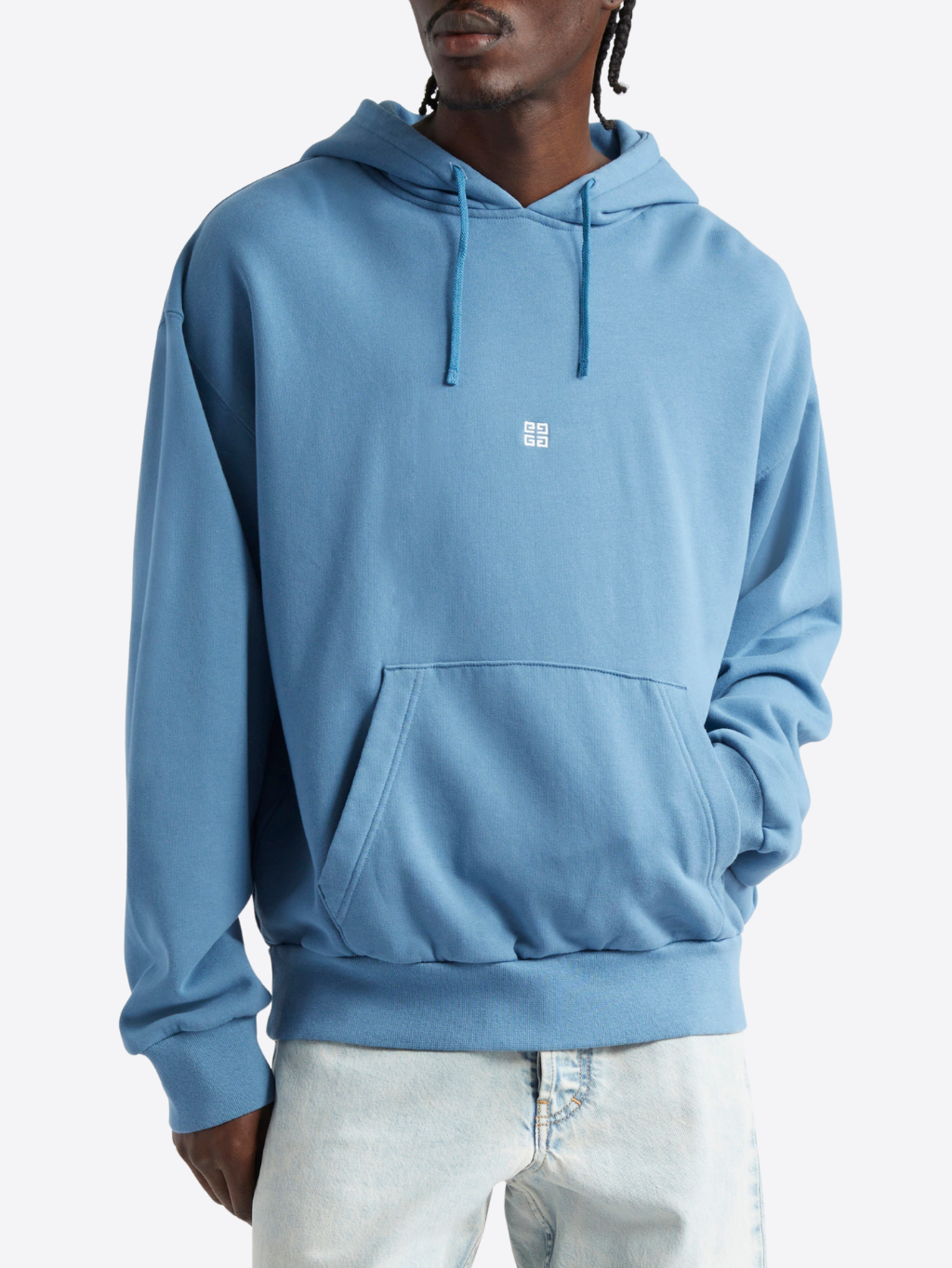 GIVENCHY Logo-Embroidered Blue mikina Veľkosť: XL – Obrázok 2