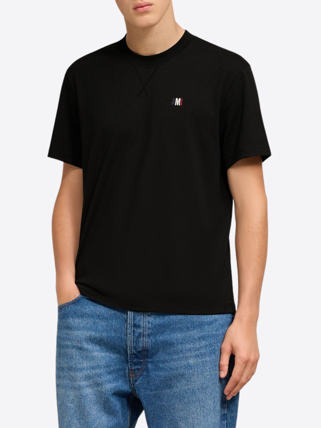 AMI PARIS BLEU BLANC ROUGE Black tričko Veľkosť: S – Obrázok 2