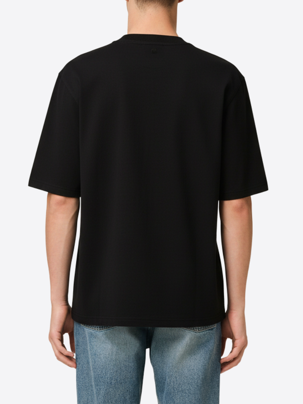 AMI PARIS Coeur Patch Black tričko Veľkosť: S – Obrázok 4