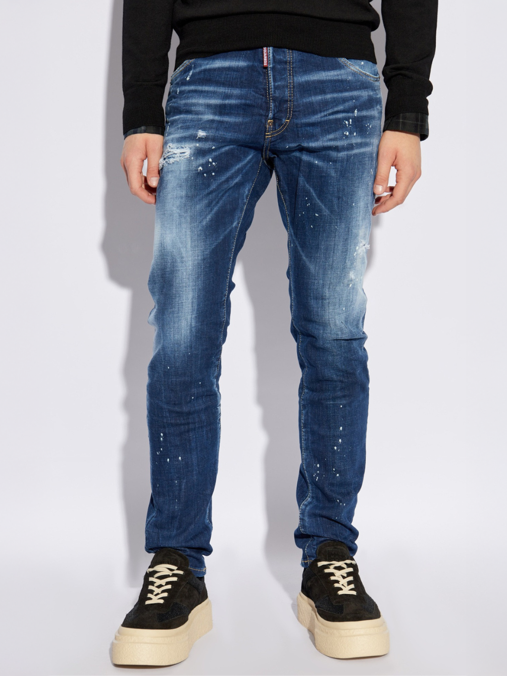 DSQUARED2 Logo Blue rifle Veľkosť: XS – Obrázok 2