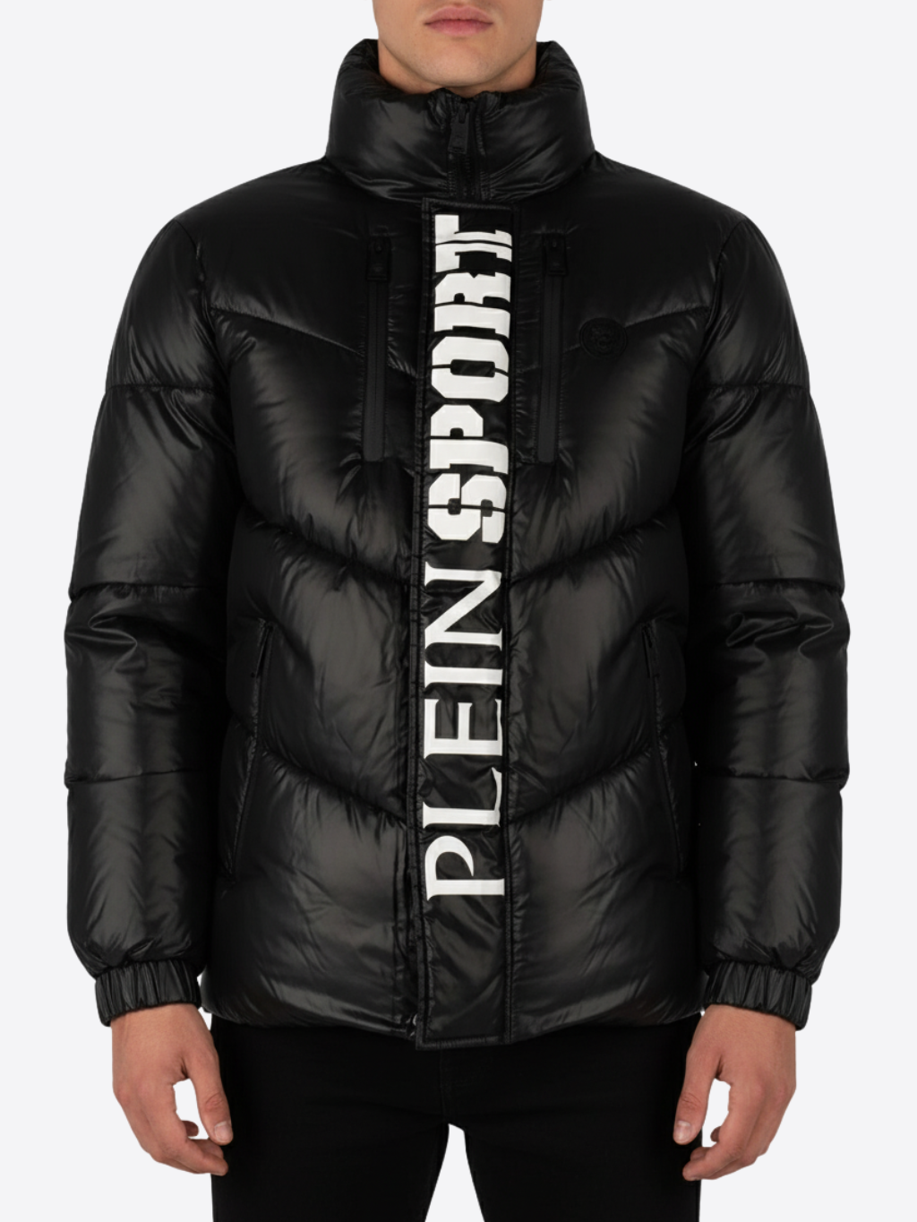PLEIN SPORT Shiny Black bunda Veľkosť: L