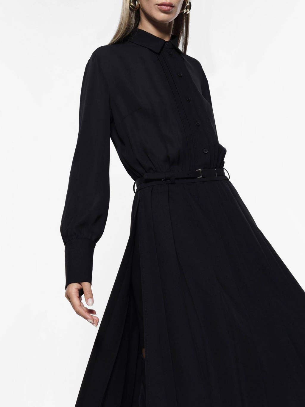 IMPERIAL Amara Black šaty Veľkosť: L – Obrázok 4