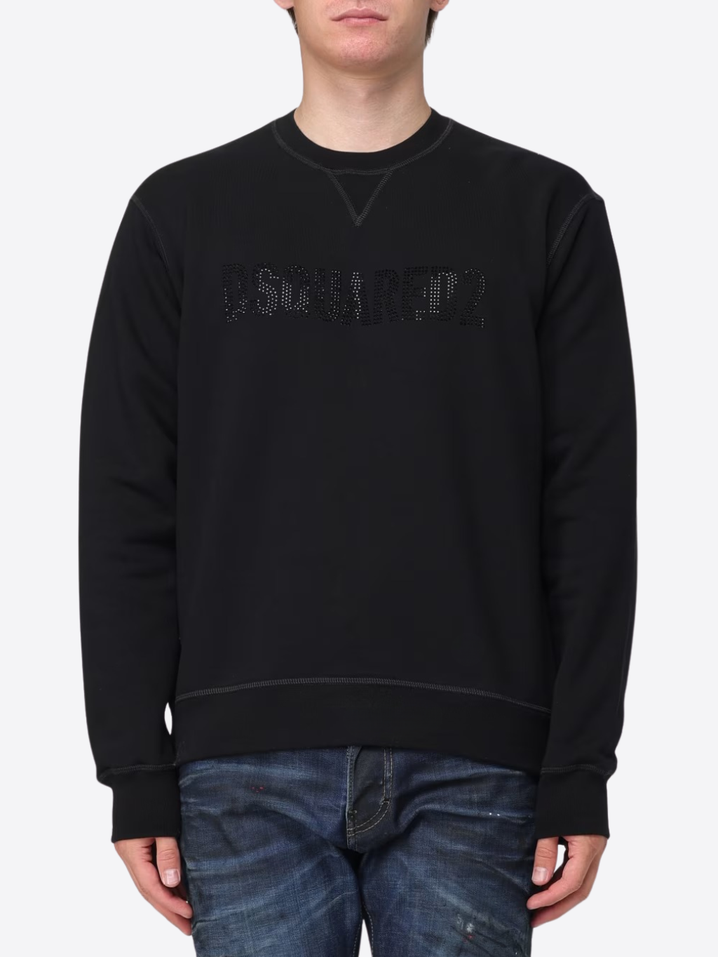 DSQUARED2 Glowing Logo Black mikina Veľkosť: L