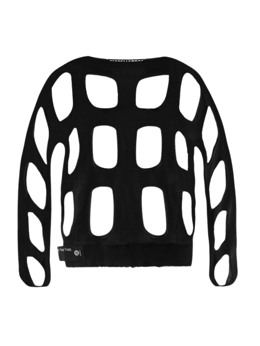 #VDR Cut-out Black sveter S