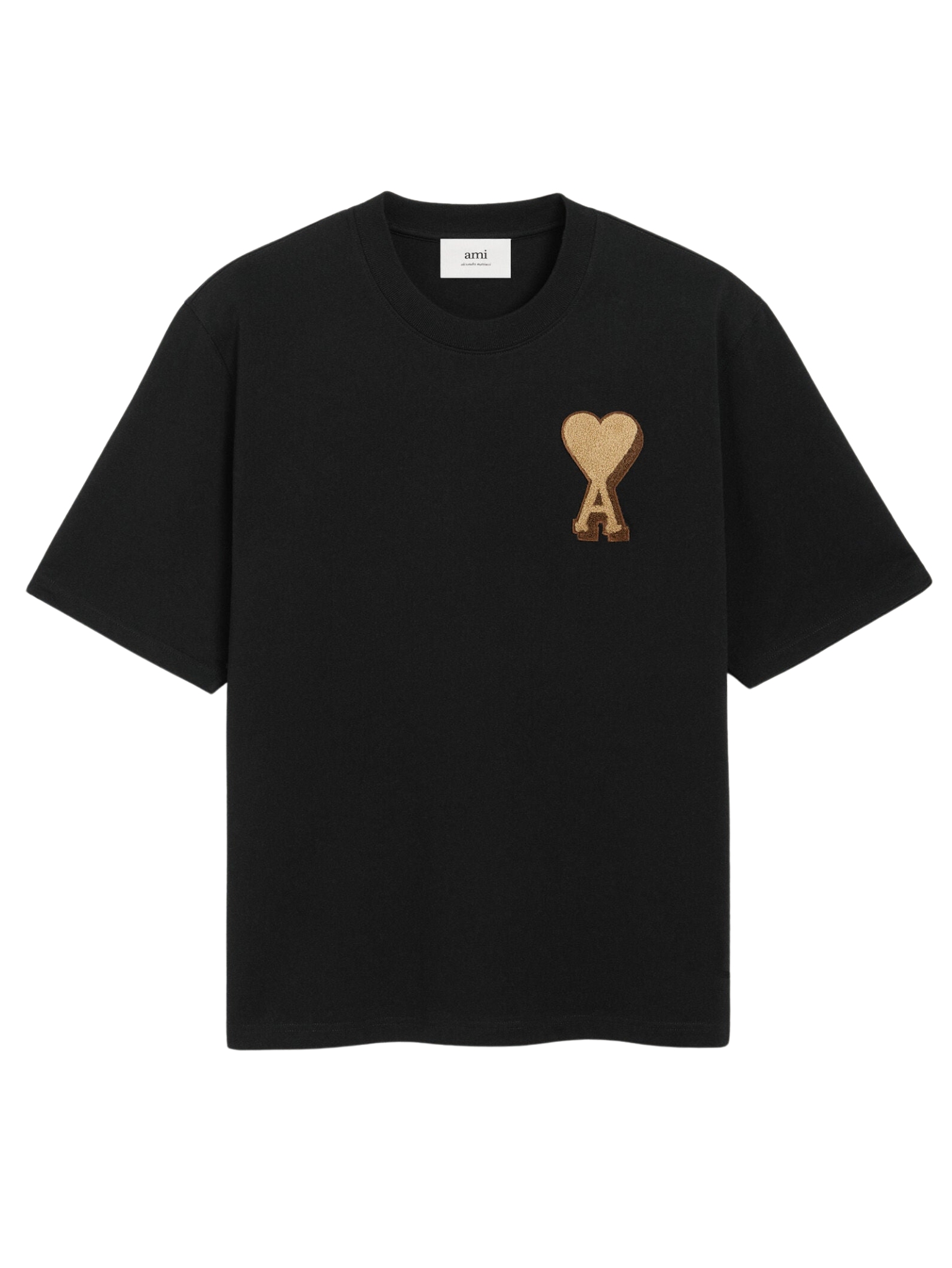 AMI PARIS 3D Coeur Black tričko XL