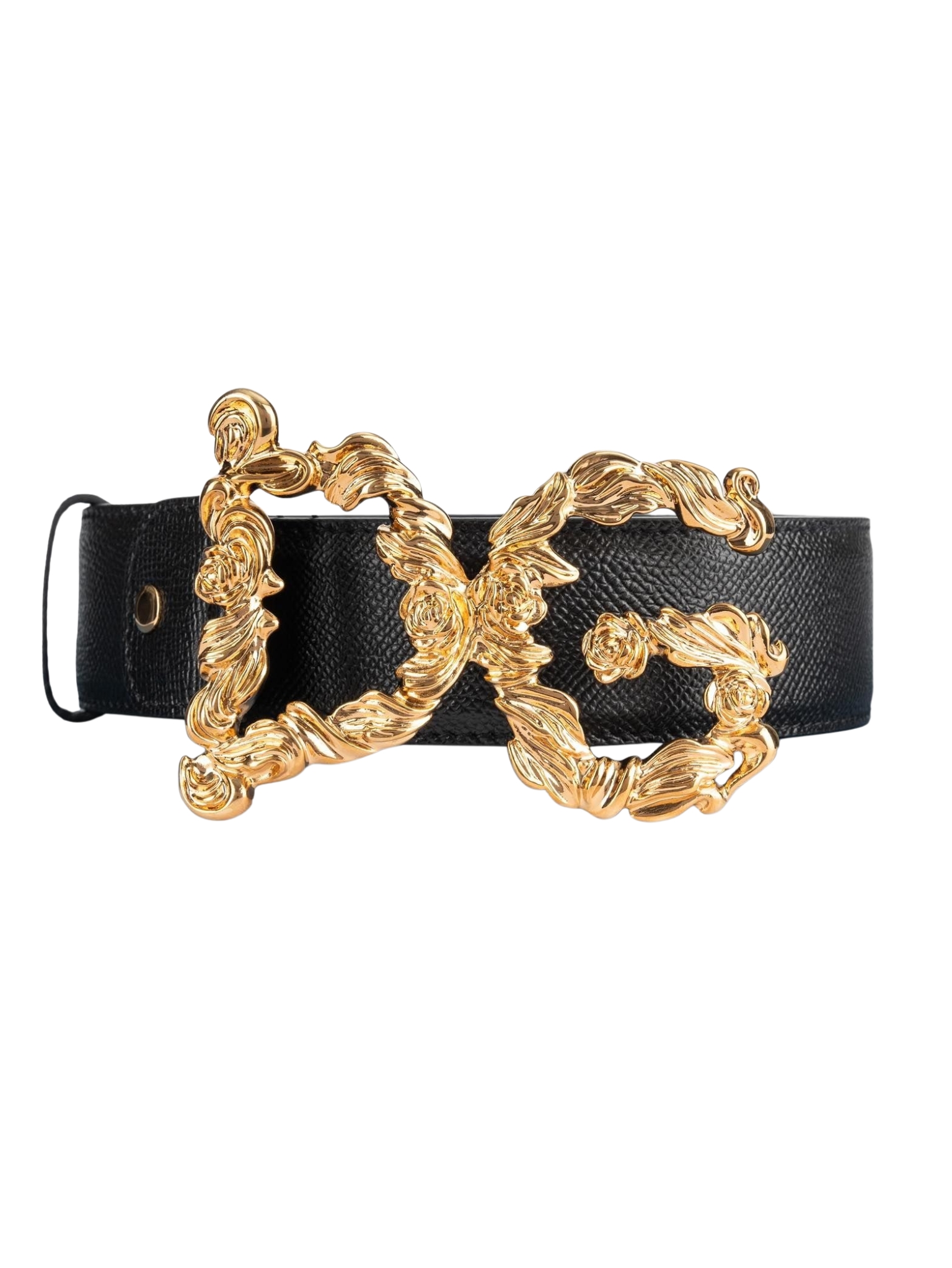 DOLCE & GABBANA 3D Gold Logo Black opasok