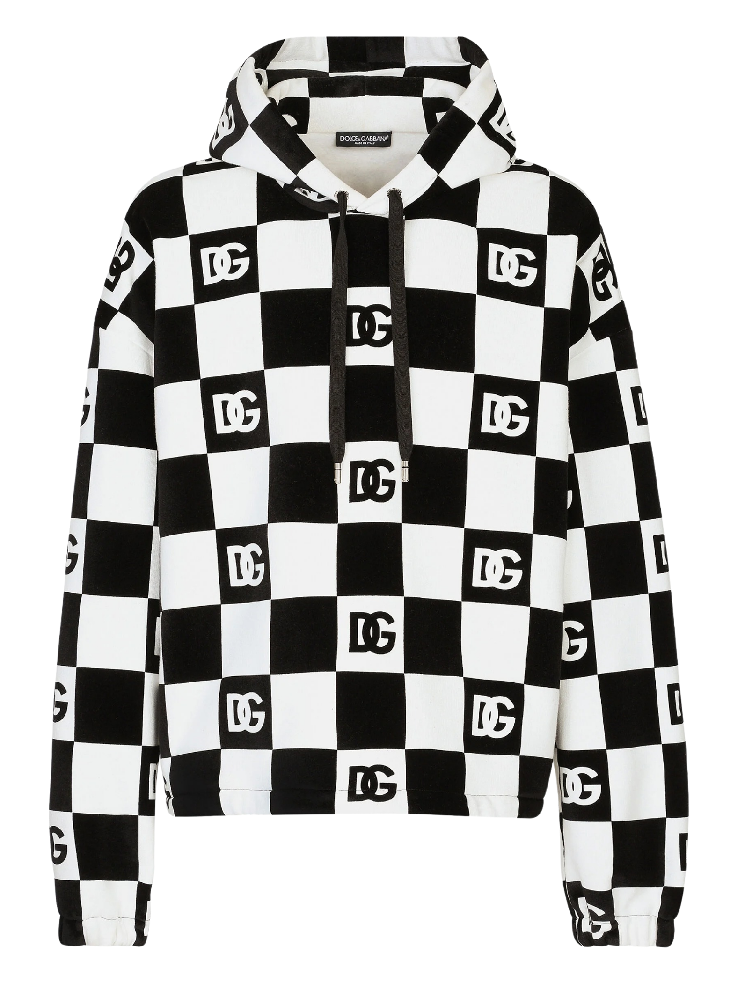 DOLCE & GABBANA Chess Print mikina XS