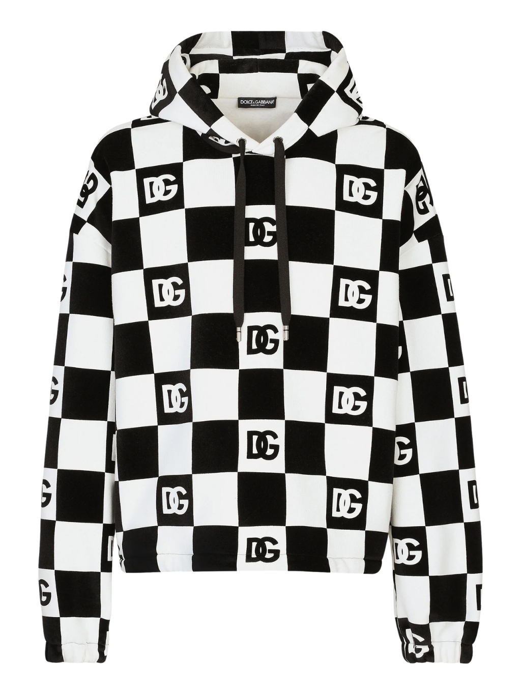 DOLCE & GABBANA Chess Print mikina XS