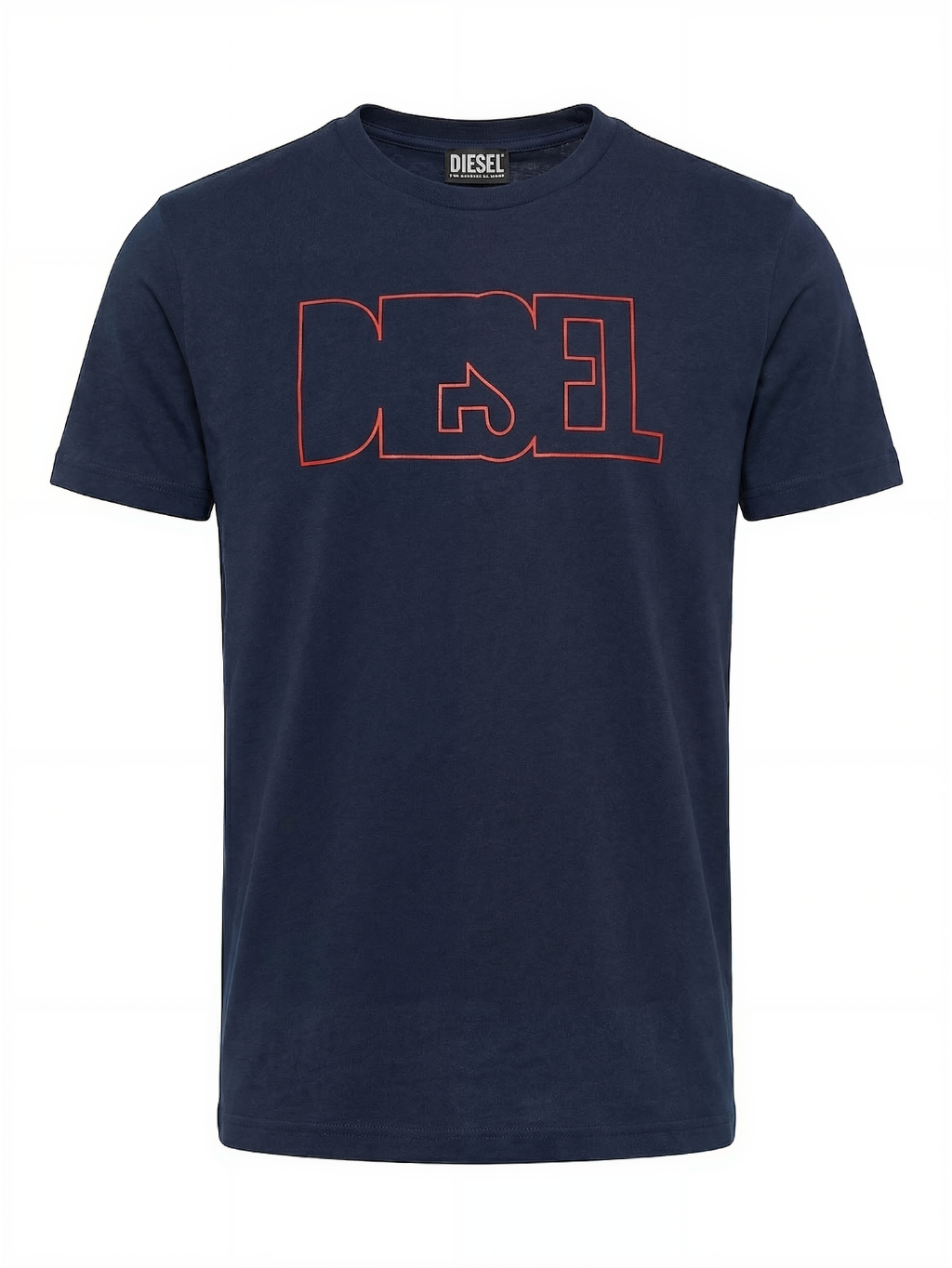 DIESEL Outline Dark Blue tričko S