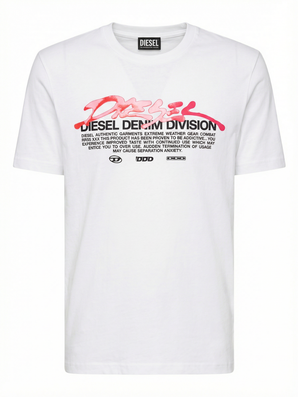 DIESEL Graphic White tričko XXL